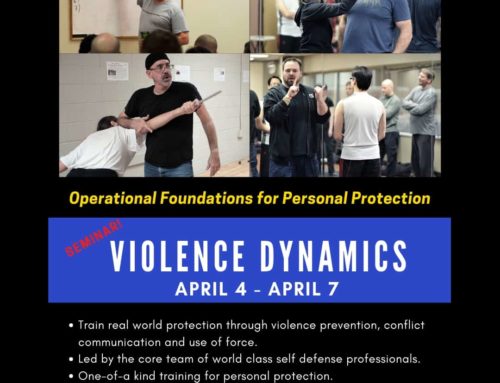 Rory Miller, Terry Trahan, Randy King, & Kasey Keckeisen @ Kore Self-Defense in April